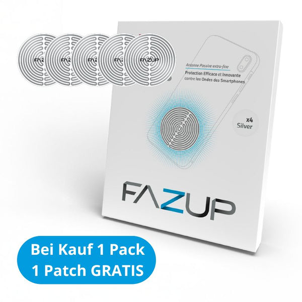 Fazup Patch - Anti-Wellen-Schutz für Smartphones - FAMILY Pack X4